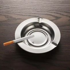 50 Pcs Round Stainless Steel Ashtray