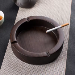 3 Pcs Wooden Ashtray For Home Use 