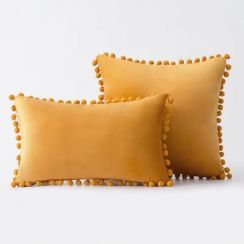 3 Sets Modern Simple Solid Plain Throw Pillow Set