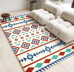 2 Pcs Geometric Design Sofa Floor Cushion