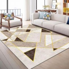 6 Pcs Geometric Design Living Room Rug